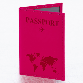 Обложка для паспорта "Passport map", экокожа soft-touch, малиновая, STAFF, 238761 за 109 ₽. Обложки для паспорта. Доставка по России. Без переплат!