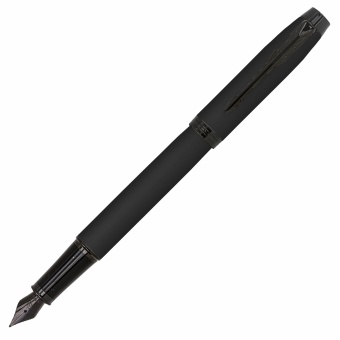 Ручка перьевая PARKER "IM Achromatic Black BT", черный матовый, нержавеющая сталь, синяя, 2127741 за 5&nbsp;771 ₽. Ручки перьевые подарочные. Доставка по России. Без переплат!