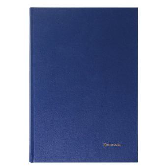 Книга учета 144 л., линия, твердая, бумвинил, блок офсет, А4 200х290 мм, BRAUBERG, синий, 130227 за 307 ₽. Книги учета универсальные. Доставка по России. Без переплат!