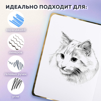 Скетчбук, белая бумага 80 г/м2, 145х203 мм, 80 л., резинка, твердый, BRAUBERG ART, "Эльфийка", 116892 за 200 ₽. Альбомы, скетчбуки и бумага для графики и эскизов. Доставка по России. Без переплат!