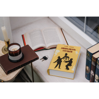 Сейф-книга "12 стульев", 60х170х240 мм, ключевой замок, BRAUBERG, 291058 за 1&nbsp;650 ₽. Сейф-книги. Доставка по России. Без переплат!