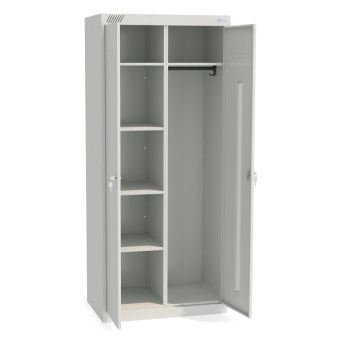 Шкаф металлический хозяйственный ШМУ-22-800, двухсекционный, 1850х800х500 мм, 38 кг, разборный за 20&nbsp;973 ₽. Шкафы хозяйственные. Доставка по России. Без переплат!