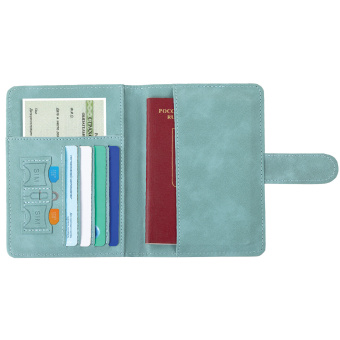 Обложка для паспорта и документов с защитой от считывания, 9 карманов, магнит, экокожа, бирюзовая, BRAUBERG, 238754 за 277 ₽. Обложки для паспорта. Доставка по России. Без переплат!