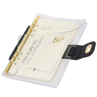 Блокнот А5 180x235 мм, BRAUBERG "Fabulous", гибкий, на кольцах, застежка, 80 л., черный, 116196 за 491 ₽. Бизнес-блокноты и бизнес-тетради. Доставка по России. Без переплат!