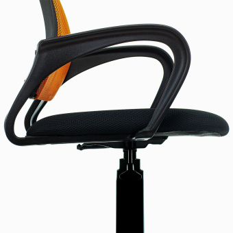 Кресло BRABIX "Fly MG-396", с подлокотниками, сетка, оранжевое/черное, 532084 за 6 161 ₽. Кресла для персонала. Доставка по России. Без переплат!