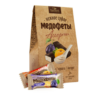 Конфеты-суфле "Медофеты" в шоколадной глазури, ассорти с медом, 150 г, БЕРЕСТОВ А.С., УТ-00031665 за 351 ₽. Конфеты в коробках. Доставка по России. Без переплат!
