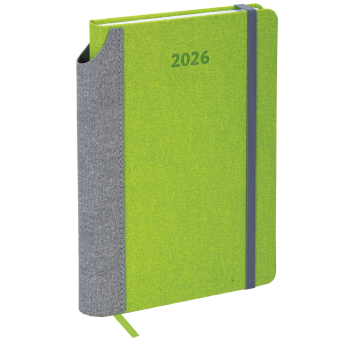 Ежедневник датированный 2026 А5 138x213 мм, BRAUBERG "Mosaic", под кожу, карман для ручки, зеленый, 117111 за 174 ₽. Ежедневники с покрытием "под кожу и ткань". Доставка по России. Без переплат!