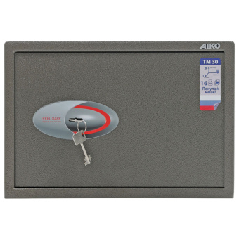 Сейф AIKO "ТМ-30", 300х440х355 мм, 16 кг, ключевой замок, полка за 15&nbsp;724 ₽. Сейфы мебельные, офисные. Доставка по России. Без переплат!