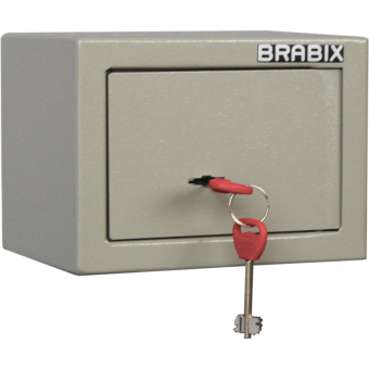 Сейф мебельный BRABIX "D-14m", 145х200х150 мм, 3 кг, ключевой замок, крепление к стене, 291160 за 4&nbsp;569 ₽. Сейфы мебельные, офисные. Доставка по России. Без переплат!