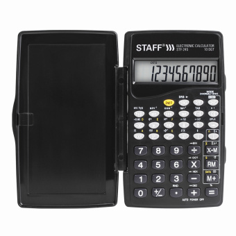 Калькулятор инженерный STAFF STF-245, КОМПАКТНЫЙ (120х70 мм), 128 функций, 10 разрядов, 250194 за 797 ₽. Калькуляторы инженерные. Доставка по России. Без переплат!