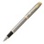 Ручка перьевая PARKER "IM Core Brushed Metal GT", серебристый матовый лак, позолота, синяя, 1931649 за 5&nbsp;890 ₽. Ручки перьевые подарочные. Доставка по России. Без переплат!