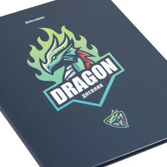 Дневник 1-11 класс 40 л., твердый, BRAUBERG, матовая ламинация, "Dragon", 107178 за 49 ₽. Дневники универсальные. Доставка по России. Без переплат!