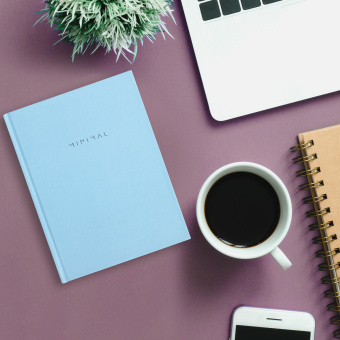 Блокнот МАЛЫЙ ФОРМАТ 110х147 мм, А6, 80 л., твердый, клетка, BRAUBERG "Minimal", голубой, 116450 за 98 ₽. Блокноты в книжном переплете. Доставка по России. Без переплат!