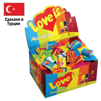 Жевательная резинка LOVE IS ассорти вкусов, 4,2 г, 47149 за 7 ₽. Жевательные резинки. Доставка по России. Без переплат!