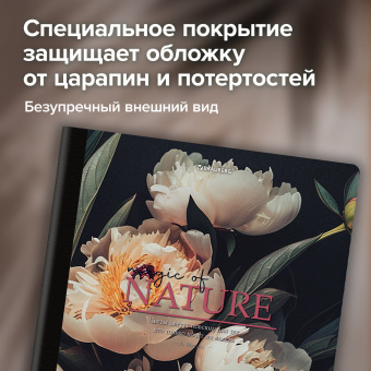Тетрадь А4 96 л. BRAUBERG, на сшивке с корешком, клетка, обложка картон, "Flowers", 405286 за 135 ₽. Тетради формата А4. Доставка по России. Без переплат!