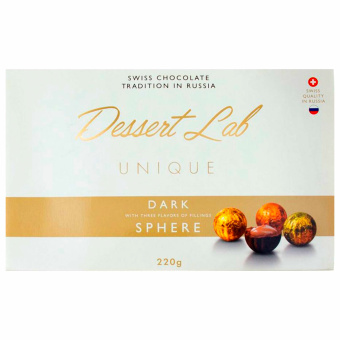 Набор конфет DESSERTLAB, ассорти со вкусами: "Сливки", "Крем-шоколад", "Клубника", 220 г за 554 ₽. Конфеты в коробках. Доставка по России. Без переплат!