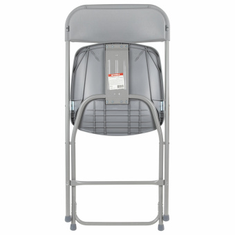 Стул складной BRABIX "Golf CF-002", серый каркас, пластик серый, 531564 за 2&nbsp;149 ₽. Стулья для персонала и посетителей. Доставка по России. Без переплат!