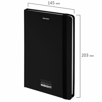 Блокнот с резинкой в клетку 96 л., А5 (145х203 мм), твердая обложка, BRAUBERG, "Insight", 113723 за 230 ₽. Блокноты в книжном переплете. Доставка по России. Без переплат!