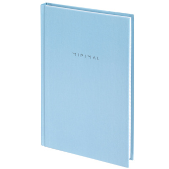 Блокнот А5 134х206 мм, 80 л., твёрдый, клетка, BRAUBERG "Minimal", голубой, 116442 за 163 ₽. Блокноты. Доставка по России. Без переплат!