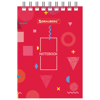 Блокнот МАЛЫЙ ФОРМАТ А7 75х105 мм, 40 л., гребень, картон, клетка, BRAUBERG, "Креатив", 129854 за 14 ₽. Блокноты. Доставка по России. Без переплат!