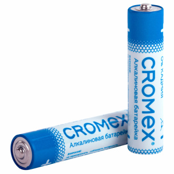 Батарейки алкалиновые "мизинчиковые" КОМПЛЕКТ 2 шт., CROMEX (КРОМЕКС) Alkaline, AAA (LR03, 24А), блистер, 457129 за 46 ₽. Батарейки. Доставка по России. Без переплат!