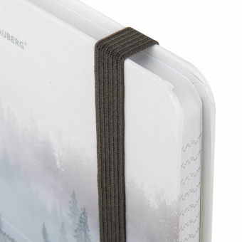 Блокнот с резинкой в клетку 96 л., А5 145х203 мм, твердая обложка, BRAUBERG, "Туман", 116315 за 243 ₽. Блокноты в книжном переплете. Доставка по России. Без переплат!