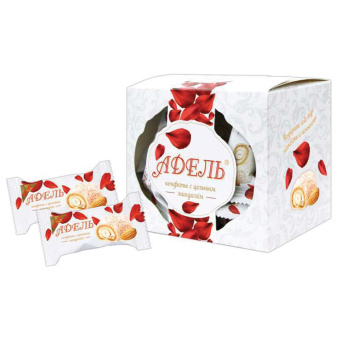 Конфеты АККОНД "Адель" с цельным миндалём в кокосовой стружке, 150 г за 297 ₽. Конфеты в коробках. Доставка по России. Без переплат!