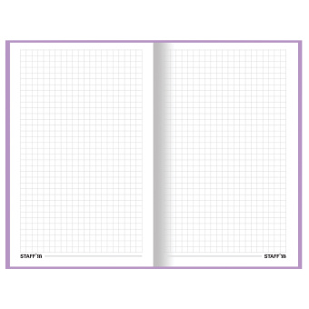 Блокнот А5 (134х206 мм), 80 л., твёрдый, клетка, STAFF, "Мрамор", 114415 за 149 ₽. Блокноты в книжном переплете. Доставка по России. Без переплат!