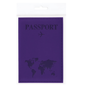 Обложка для паспорта "Passport map", экокожа soft-touch, фиолетовая, STAFF, 238762 за 109 ₽. Обложки для паспорта. Доставка по России. Без переплат!