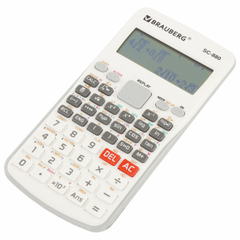 Калькулятор инженерный BRAUBERG SC-880-N, 417 функций, 10+2 разрядов, батарея, БЕЛЫЙ, 250526 за 2 124 ₽. Калькуляторы инженерные. Доставка по России. Без переплат!