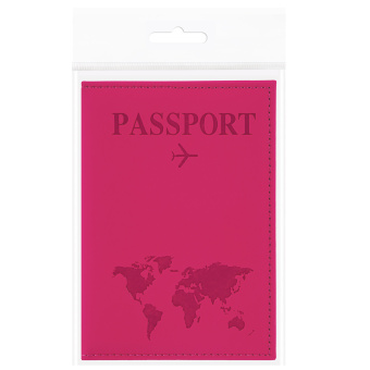 Обложка для паспорта "Passport map", экокожа soft-touch, малиновая, STAFF, 238761 за 109 ₽. Обложки для паспорта. Доставка по России. Без переплат!