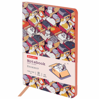 Блокнот МАЛЫЙ ФОРМАТ (100х150 мм) А6, BRAUBERG VISTA "Catopolis", под кожу, гибкий, 80 л., 112100 за 232 ₽. Бизнес-блокноты и бизнес-тетради. Доставка по России. Без переплат!