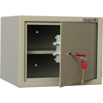Сейф мебельный BRABIX "D-24m", 240х310х260 мм, 7 кг, ключевой замок, крепление к стене, 291162 за 5&nbsp;703 ₽. Сейфы мебельные, офисные. Доставка по России. Без переплат!