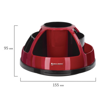 Канцелярский набор BRAUBERG "ULTRA", 10 предметов, вращающаяся конструкция, черно-красный, 231929 за 1&nbsp;757 ₽. Наборы офисные пластиковые с наполнением. Доставка по России. Без переплат!
