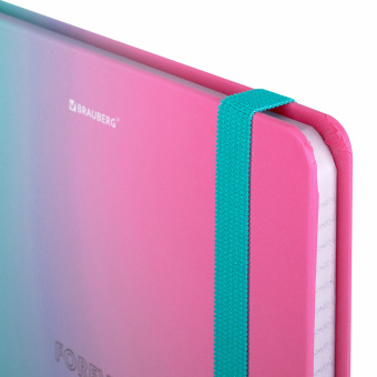 Блокнот с резинкой в клетку 96 л., А5 (145х203 мм), твердая обложка с фольгой, BRAUBERG, "Градиент", 113732 за 243 ₽. Блокноты в книжном переплете. Доставка по России. Без переплат!