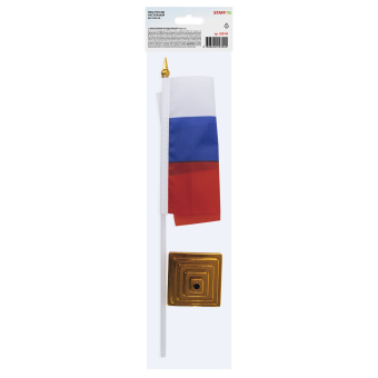 Флаг России настольный 14х21 см, без герба, BRAUBERG/STAFF, 550184, RU22 за 62 ₽. Флаги и знамена. Доставка по России. Без переплат!