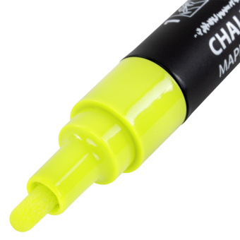Маркер меловой CHALK LIQUID MARKER, ЖЕЛТЫЙ, 3 мм, стираемый, BRAUBERG "CHALK", 152590 за 94 ₽. Маркеры меловые. Доставка по России. Без переплат!