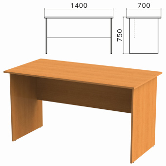 Стол письменный "Фея", 1400х700х750 мм, цвет орех милан, СФ02.5 за 7&nbsp;931 ₽. Набор мебели "Фея". Доставка по России. Без переплат!