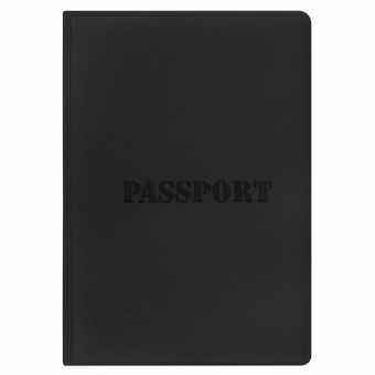 Обложка для паспорта, мягкий полиуретан, "PASSPORT", черная, STAFF, 238407 за 119 ₽. Обложки для паспорта. Доставка по России. Без переплат!