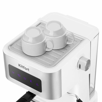 Кофеварка рожковая KITFORT КТ-7139, 1050 Вт, объем 1,5 л, 15 бар, ручной капучинатор, белая за 13&nbsp;944 ₽. Кофеварки рожковые. Доставка по России. Без переплат!