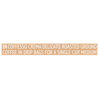 Кофе в дрип-пакетах COFFESSO "Crema Delicato" 5 порций по 9 г, 102312 за 293 ₽. Кофе растворимый. Доставка по России. Без переплат!