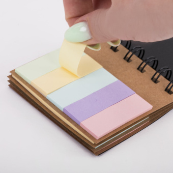 Закладки клейкие в книжке BRAUBERG PASTEL 200 штук: 50х15 мм 5 цветов х 25 листов, 50х75 мм 3 цвета х 25 листов, 115582 за 155 ₽. Закладки самоклеящиеся. Доставка по России. Без переплат!