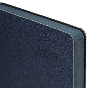 Ежедневник датированный 2026 А5 138x213 мм, BRAUBERG "Stylish", под кожу, гибкий, темно-синий, 117096 за 173 ₽. Ежедневники с покрытием "под кожу и ткань". Доставка по России. Без переплат!