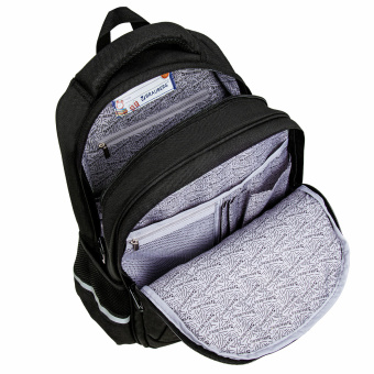 Рюкзак BRAUBERG SOFT, 2 отделения, 3 кармана, "Стильный шрифт", СВЕТЯЩИЙСЯ, 40х31х15 см, 272034 за 3&nbsp;032 ₽. Рюкзаки для начальной и средней школы. Доставка по России. Без переплат!
