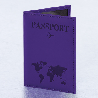 Обложка для паспорта "Passport map", экокожа soft-touch, фиолетовая, STAFF, 238762 за 109 ₽. Обложки для паспорта. Доставка по России. Без переплат!