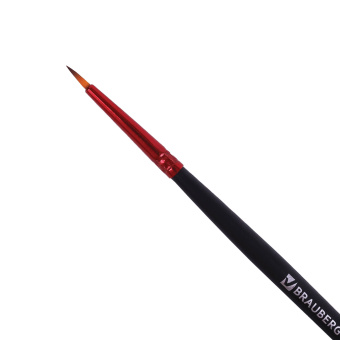 Кисть синтетика, круглая № 1, BRAUBERG PREMIUM, 201000 за 45 ₽. Кисти для рисования. Доставка по России. Без переплат!