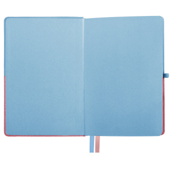 Блокнот А5 (148х218 мм), BRAUBERG "DUO", под кожу с резинкой, 80 л., клетка, голубой/розовый, 113432 за 267 ₽. Бизнес-блокноты и бизнес-тетради. Доставка по России. Без переплат!