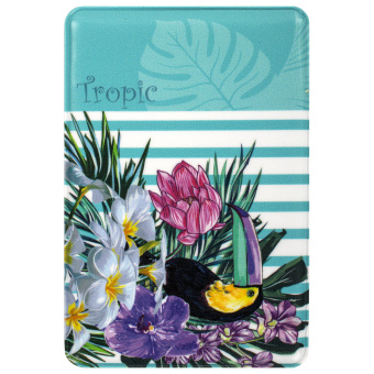 Обложка-карман для проездных документов, карт, пропусков "Tropic", 100х65 мм, ПВХ, фотопечать ассорти, STAFF, 237595 за 26 ₽. Обложки для документов. Доставка по России. Без переплат!