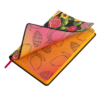 Ежедневник недатированный А5 (138х213 мм), BRAUBERG VISTA, под кожу, гибкий, 136 л., "Fruit story", 112024 за 298 ₽. Ежедневники с покрытием "под кожу и ткань". Доставка по России. Без переплат!