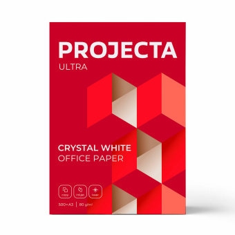 Бумага офисная БОЛЬШОГО ФОРМАТА (297х420), А3, 80 г/м2, 500 л., марка А, PROJECTA ULTRA, Россия, 162% (CIE) за 1 169 ₽. Бумага белая марок А, В, С. Доставка по России. Без переплат!